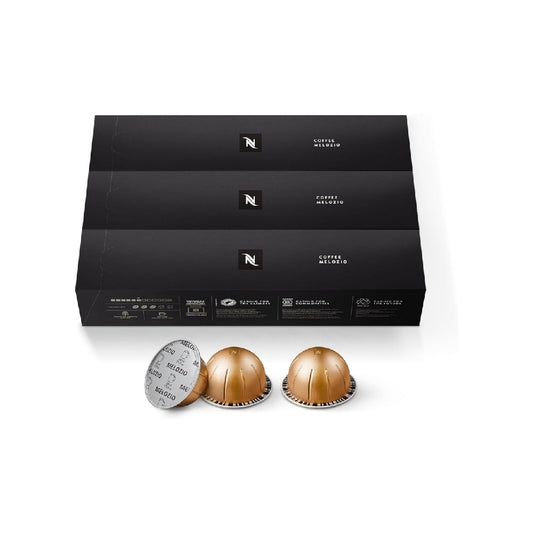Nespresso Capsules Vertuo, Melozio, Medium Roast Coffee, 30-Count Coffee Pods, Brews 7.8oz.