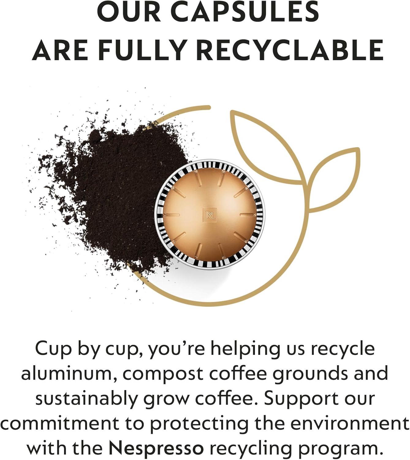 Nespresso Capsules Vertuo, Melozio, Medium Roast Coffee, 30-Count Coffee Pods, Brews 7.8oz.