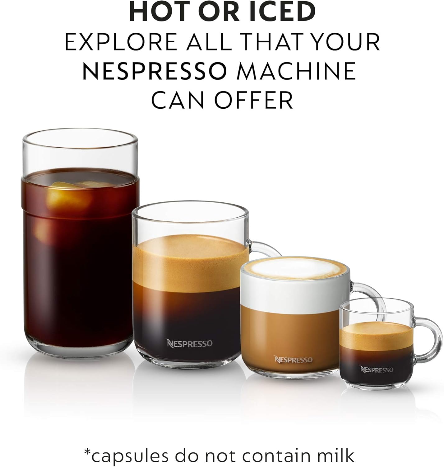 Nespresso Capsules Vertuo, Melozio, Medium Roast Coffee, 30-Count Coffee Pods, Brews 7.8oz.