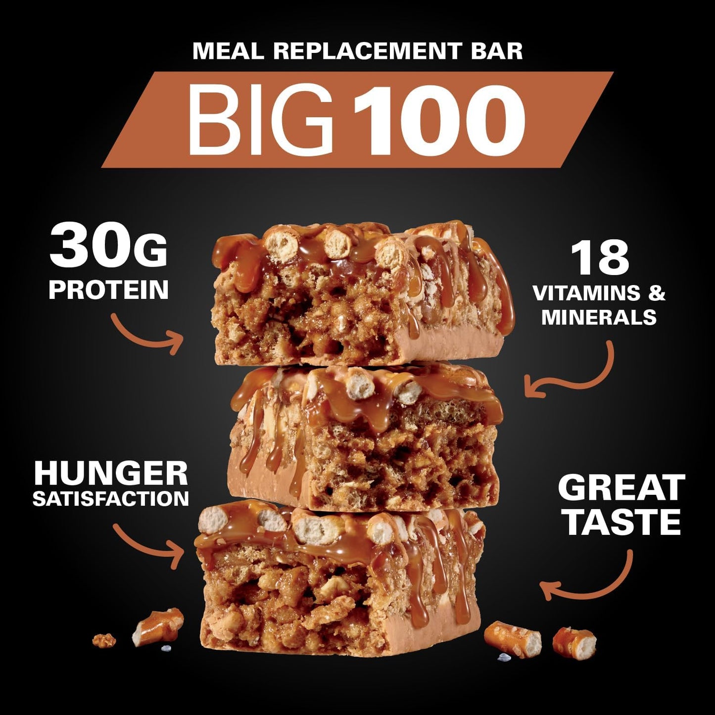 MET-Rx Big 100 Protein Bars, 100 g, (Pack of 9)