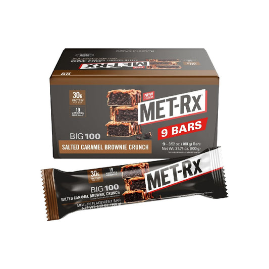 MET-Rx Big 100 Protein Bars, 100 g, (Pack of 9)