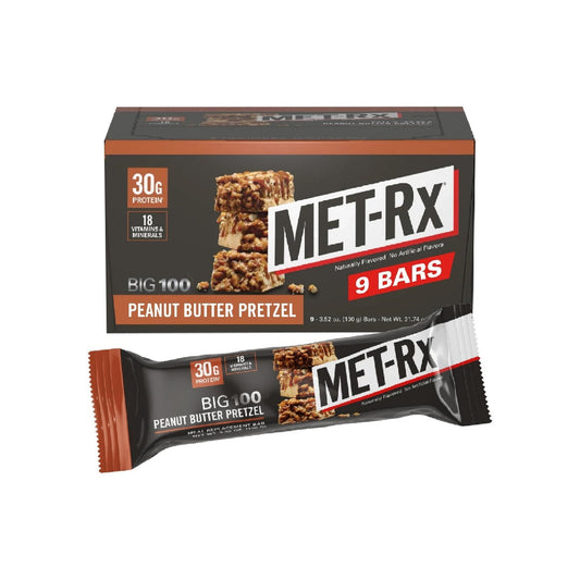 MET-Rx Big 100 Protein Bars, 100 g, (Pack of 9)