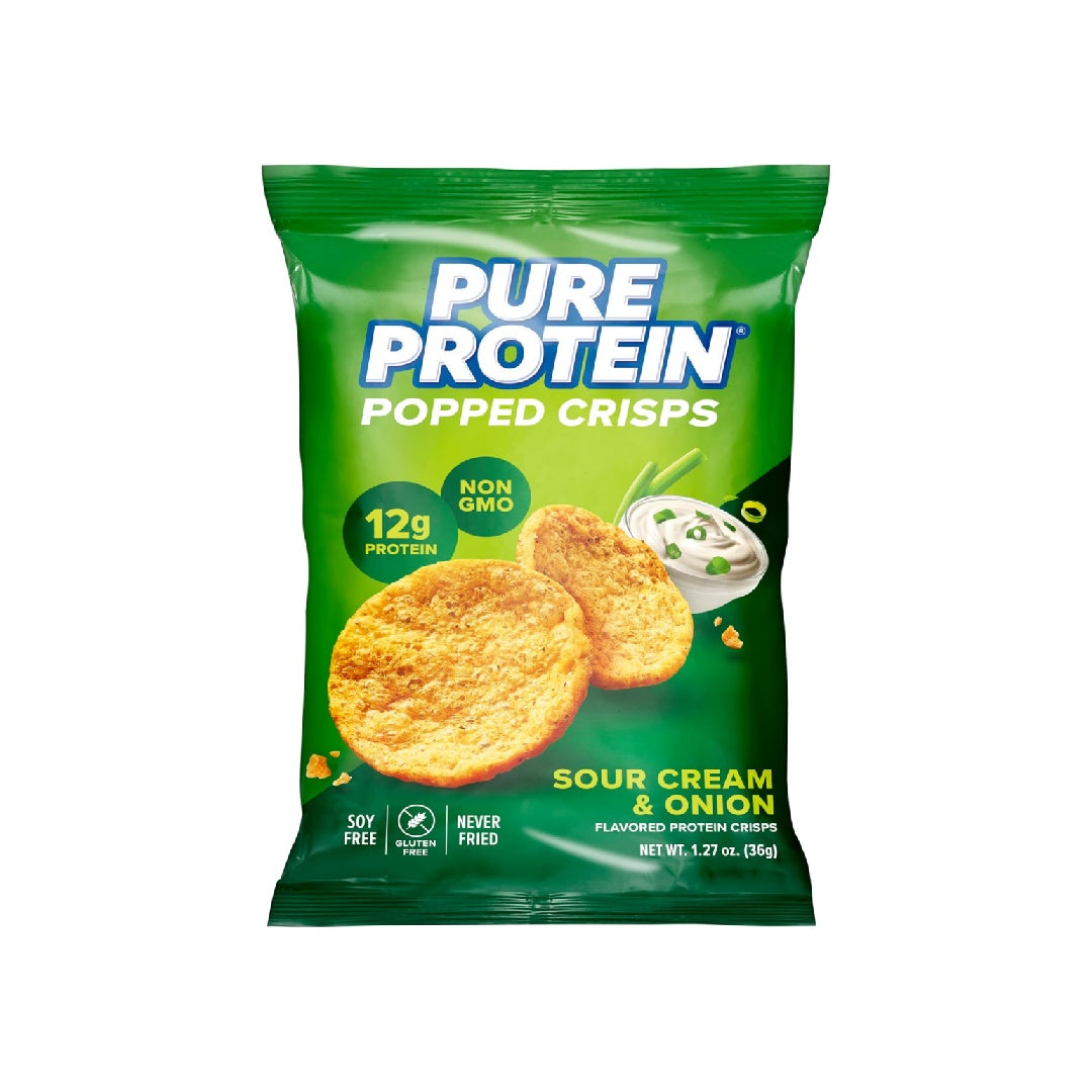Pure Protein Popcorn Chips, High Protein Snack, 12g Protein, 1.27 oz, 12 Count