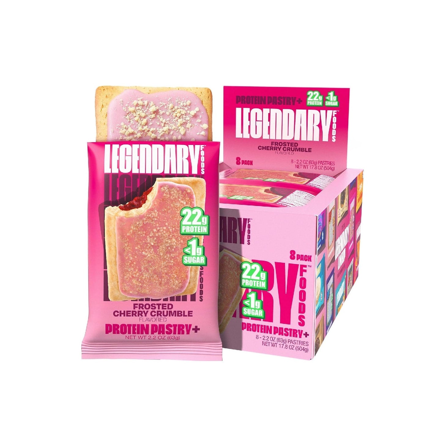 Legendary Foods Protein Pastry 22g – Low Carb, Zero Sugar, Gluten Free Keto Meal Replacement Bar