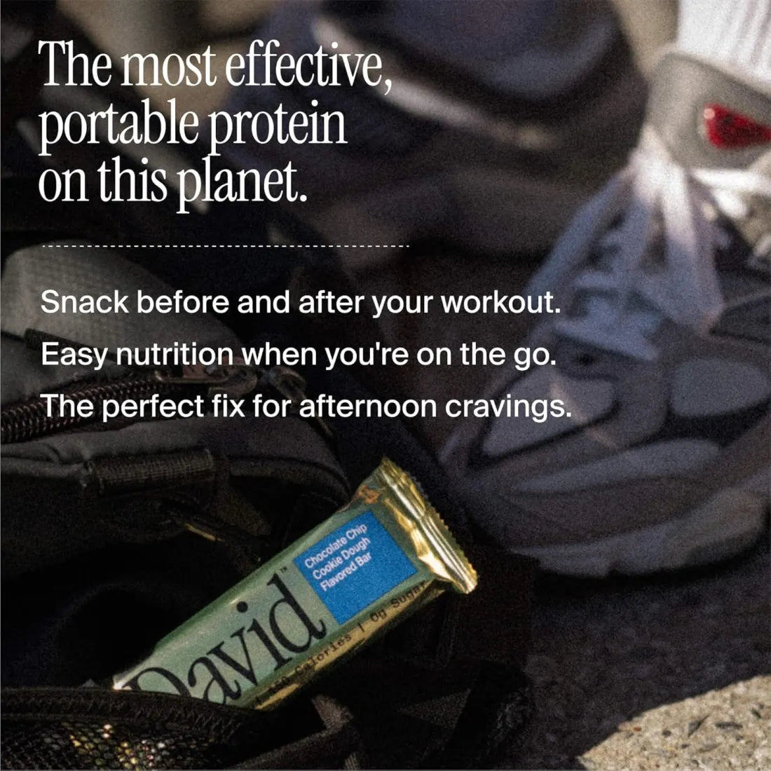 David, Protein Bar| 0g of Sugar - High Protein, Low Carb-12 PACK