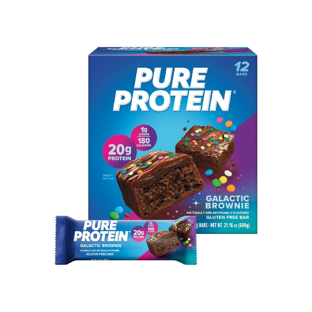Pure Protein Bar, High Protein, Nutritious Snack, Low Sugar, 1.76 oz, 12 Count