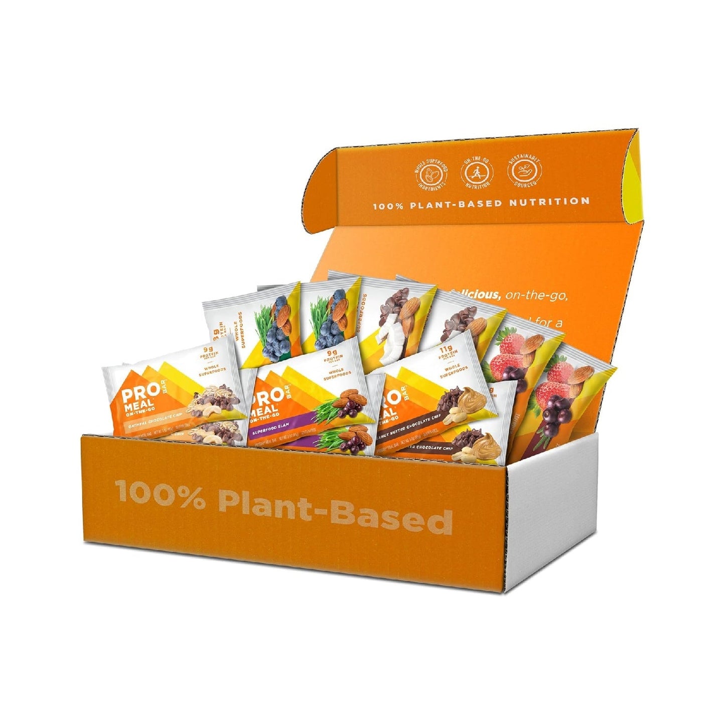 PROBAR - MEAL Bar, Non-GMO, Gluten-Free, Healthy, Plant-Based, Whole-Food Ingredients, Natural Energy (12 Count)